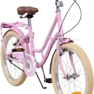 Actionbikes Children’s Bicycle Retrostar | 20 Inch / 24 Inch – V-Brake Brakes – Mudguard for Girls – Bicycles – Children’s Bike – Youth Bike – From 6-12 Years