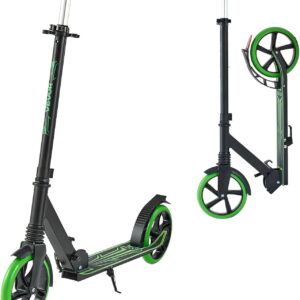 VEVOR Scooter (2 Räder) für Kinder ab 8 Jahren, Cityroller Kinderroller Straßenroller mit höhenverstellbarem Lenker & rutschfestem Deck & faltbarem Rahmen, Tretroller bis zu 100 kg, blau