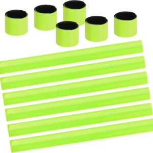 Uraqt Reflective Band, Universal Reflector Set, Swatter Bracelet, Safety Band, Reflective Snap Bracelet, Reflective Neon Reflective Bands for Children, Adults, Joggers and Cyclists