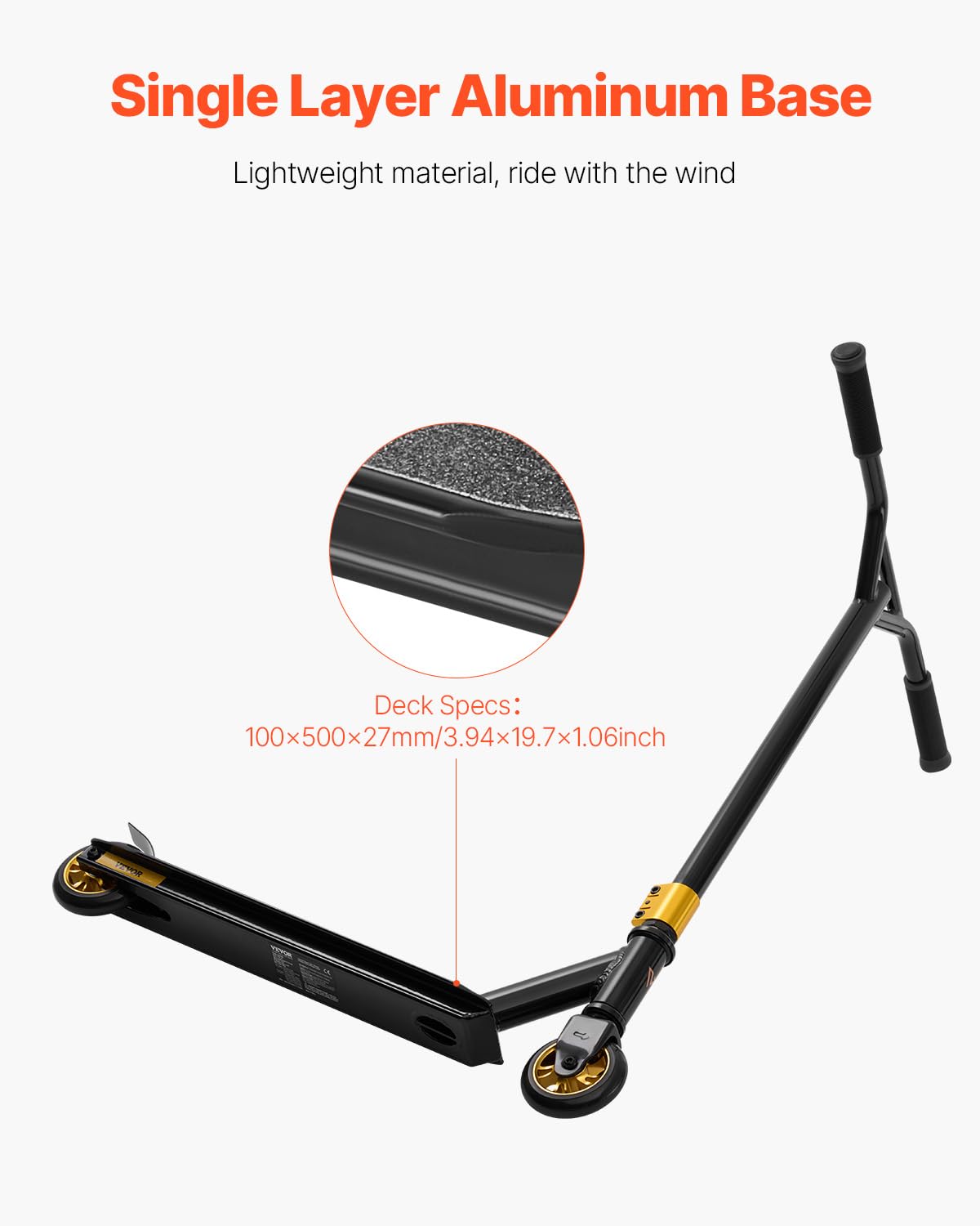VEVOR Stunt Scooter, Complete Trick Scooter for Kids Ages 11-13, Teens, Boys and Girls, Freestyle Street Rider for Intermediate and Beginners, Lightweight Aluminium Deck – Bild 2