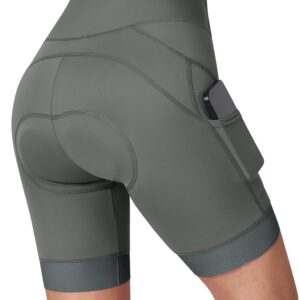 BERGRISAR Women’s Padded Cycling Shorts with 4D Seat Padding Breathable Elastic