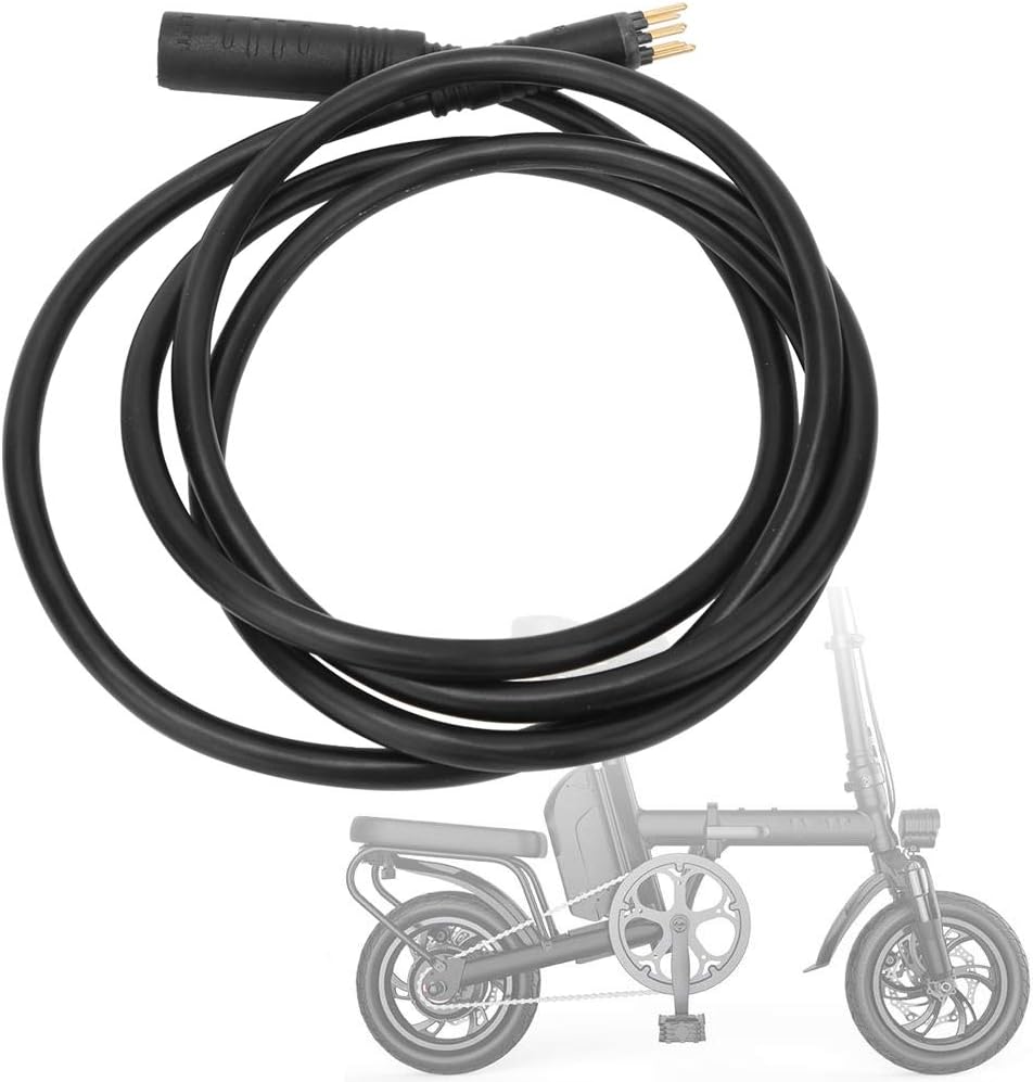 Motor Extension Cable, 9 Pin Wheel Motor Extension Cable for E-Bike, Female to Male Wire, E-Bike Accessories