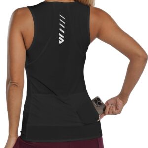 Lo.gas Women’s Sleeveless Cycling Jersey Breathable Road Bike Jersey Cycling Shirt Mountain Bike Women Sports Shirts for Women Tank Top 1-2 Pack Tank Top