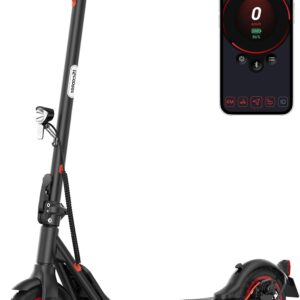 iScooter E Scooter with Road Approval Max 40 km Range, Dual Brake System and Double Suspension, 10 Inch Electric Scooter 20 km/h, Electric Scooter up to 120 kg for Medium and Long Commuting Routes