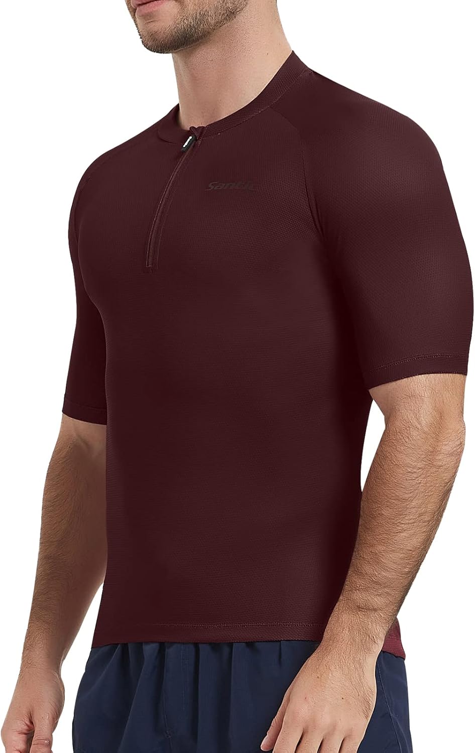 Santic Yorkson Men's Short Sleeve Cycling Jersey Men's Cycling Shirt Short Sleeve Summer with Pockets – Bild 5