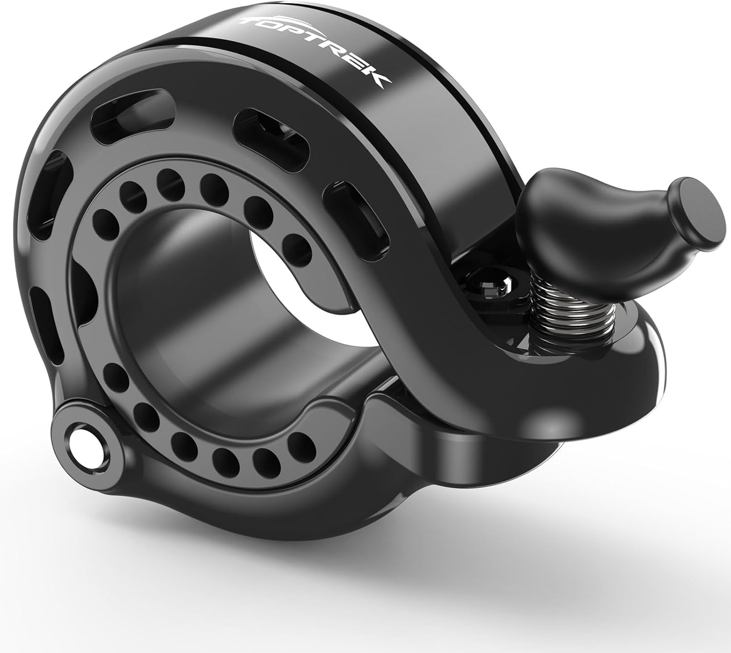 toptrek Bicycle Bell Mountain Bike, Innovative Aluminium Alloy Bell Bicycle, Upgrade 110 dB Bicycle Bell Loud, Bicycle Bell for Road Bike, Ebike, MTB, 22.2-31.8 mm Handlebar
