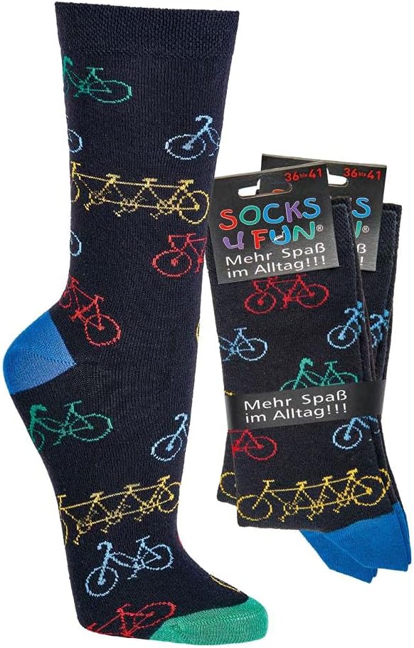 Women's Boys Girls Men's Socks (2 Pairs) Funny Colourful