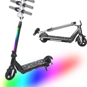 Electric Scooter for Children from 6-12 Years, Foldable E-Scooter with Maximum Speed 15 km/h, Range 5-8 km, Height Adjustable, LED Display, Lightweight Children’s Scooter
