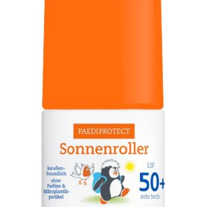 PAEDIPROTECT Sun Roller SPF 50+ 50 ml, Coral Friendly Sun Cream for Baby, Children and Adults, Perfume and Microplastics Free, Vegan