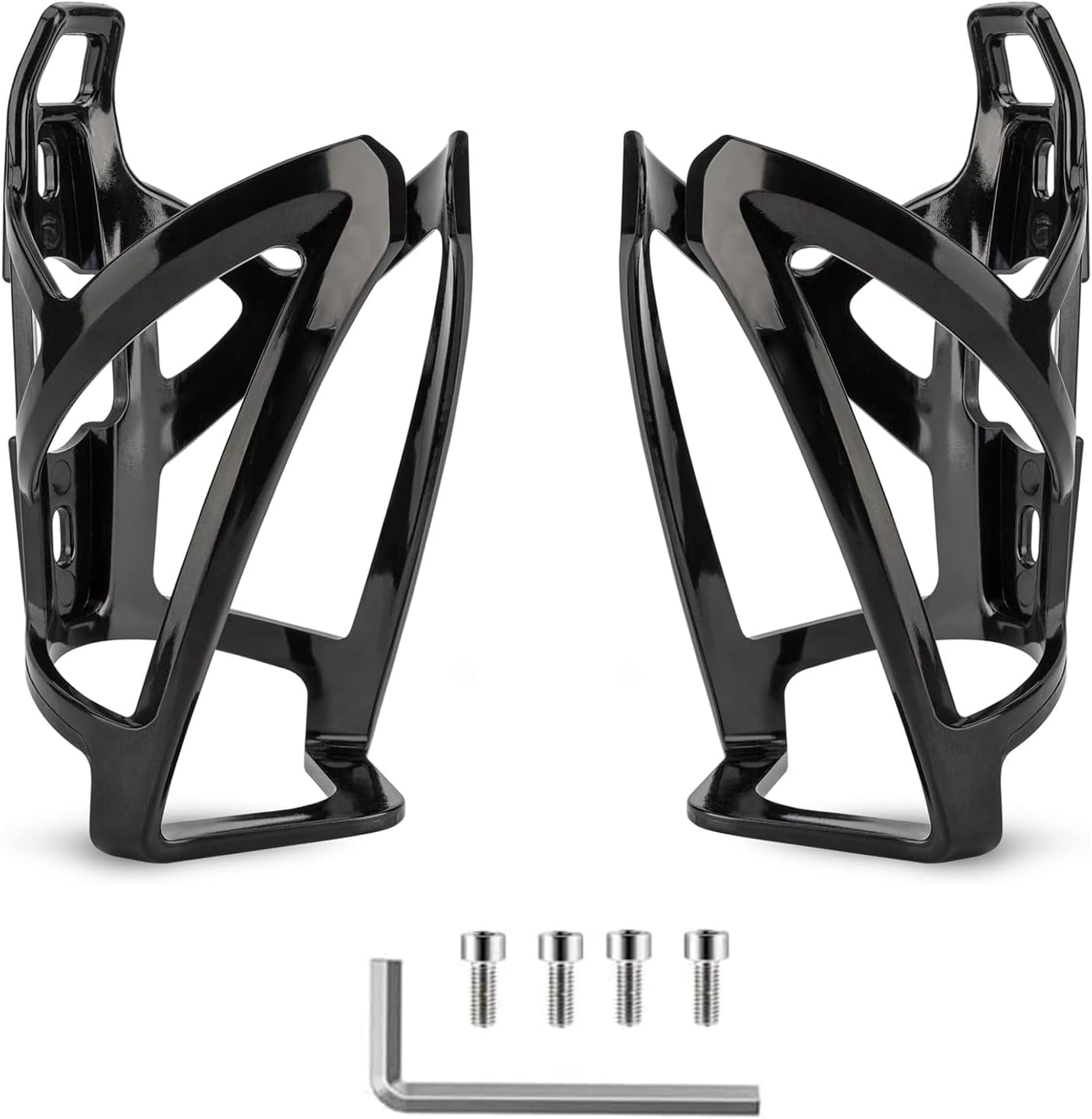 Bottle Holder Bicycle Drink Holder Set (2-Pack) Made of High-Strength Unbreakable PC Plastic Water Bottle Holder Bottle Holder Includes Screws and Installation Tool