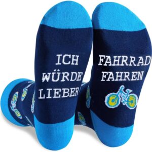 Men’s Funny Socks with Inscription (German Language), EU 43–46/UK 8.5–11.5, Gift for Birthday, Men’s Day, Father’s Day, for Dad, Grandpa, Friend, Brother, Boys