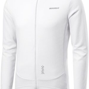 BERGRISAR Men’s Cycling Jersey Long Sleeve for Spring Autumn Road Bike MTB Mountain Bike Jerseys