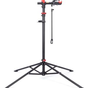 CXWXC Bicycle Mounting Stand – Professional Repair Stand with Tool Tray and Magnetic Compartment, Rotatable and Foldable, Maximum Load 30 kg