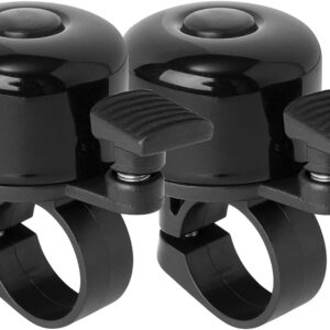 Bicycle Bell Pack of 2 Loud and Melodic Sound Bicycle Bell Classic Mini Bicycle Bell for Children and Adults for Road Bike, Mountain Bike and Scooter