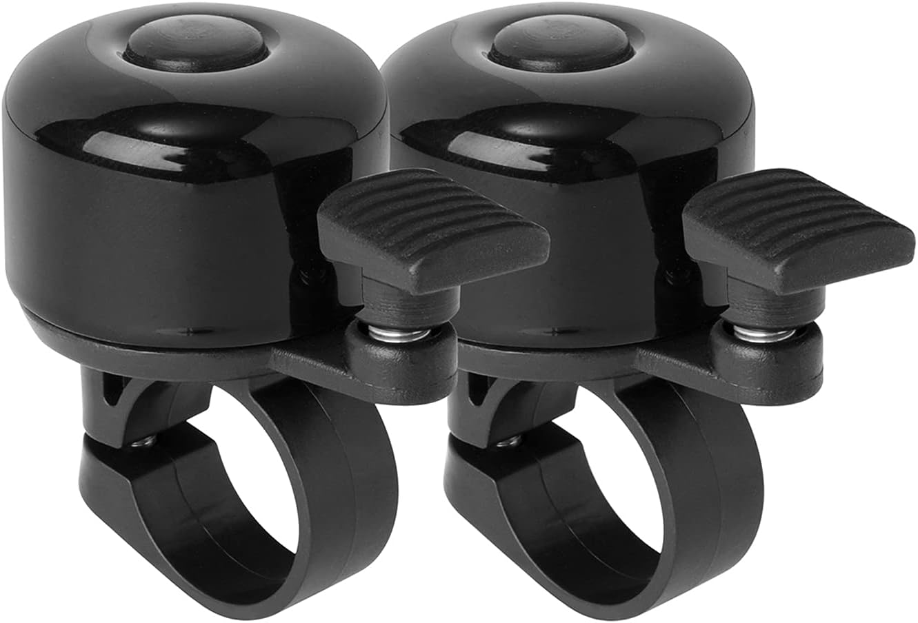 Bicycle Bell Pack of 2 Loud and Melodic Sound Bicycle Bell Classic Mini Bicycle Bell for Children and Adults for Road Bike, Mountain Bike and Scooter