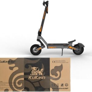 KuKirin G2 Electric Scooter for Adults, E-Scooter with Up to 55 km Range, 10 Inch All-Terrain Tyres & Double Suspension, Foldable City & Offroad E-Scooter, EN 17128 Compliant