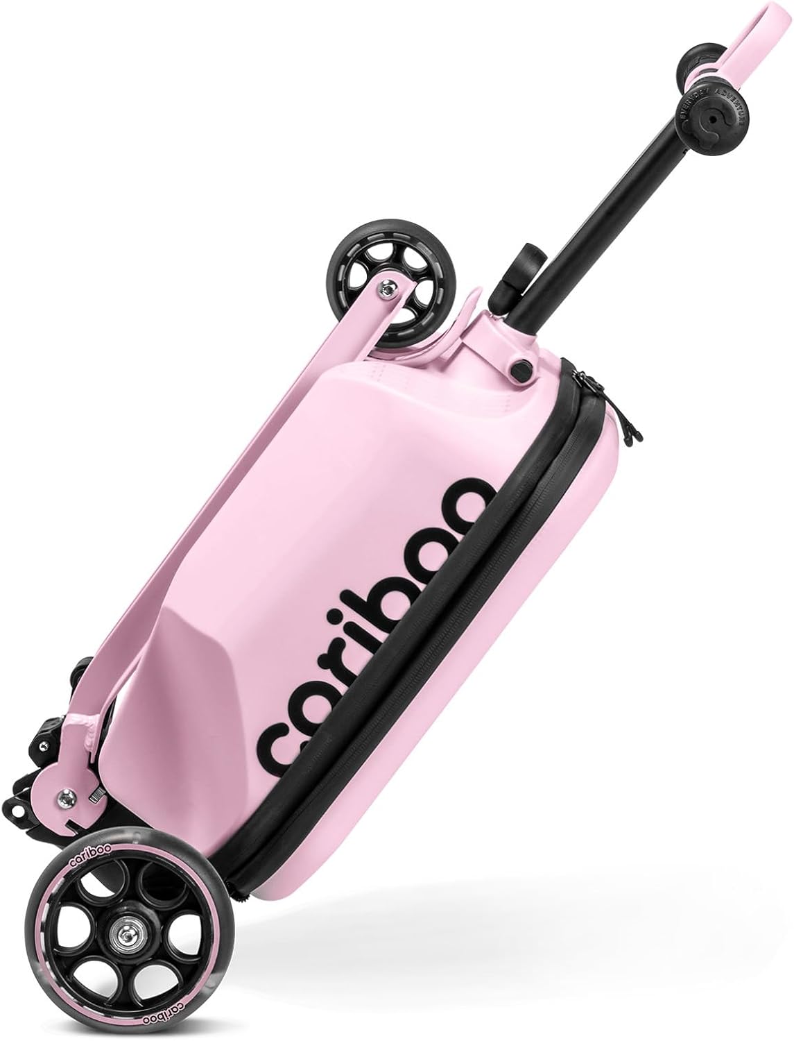 Cariboo iTravel Children's Scooter with Suitcase with 3 Wheels from 2 Years 2-in-1 Tricycle Foldable Height Adjustable up to 50 kg Hand Luggage – Bild 10