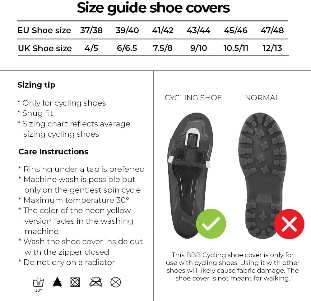 BBB Cycling Bicycle Overshoes for Men and Women, Winter Shoe Covers, Windproof, Cold Protection, Thermal Neoprene Overshoes for Road Bike, MTB, HeavyDuty OSS BWS-02B – Bild 6