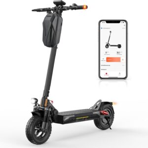Road Legal E Scooter, 10 Inch Offroad Pneumatic Tyres with Double Shock Absorption System, Battery 12.5Ah 60-70km Range, LCD Instrument Panel, Maximum Load Capacity 150kg, Smart APP