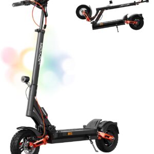 JOYOR E Scooter T Series, Range 40-100 Km, Electric Scooter with Hydraulic Spring Shock Absorber Front and Rear, Foldable E Scooter Off-Road, 150 kg Load Capacity