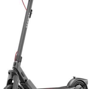 Segway-Ninebot E3 D E-scooter for commuters with road legal, 45 km range (37 km at 20 km/h), 800 W motor, foldable and lightweight (17.5 kg), front and rear suspension, 10 inch tyres, IPX5