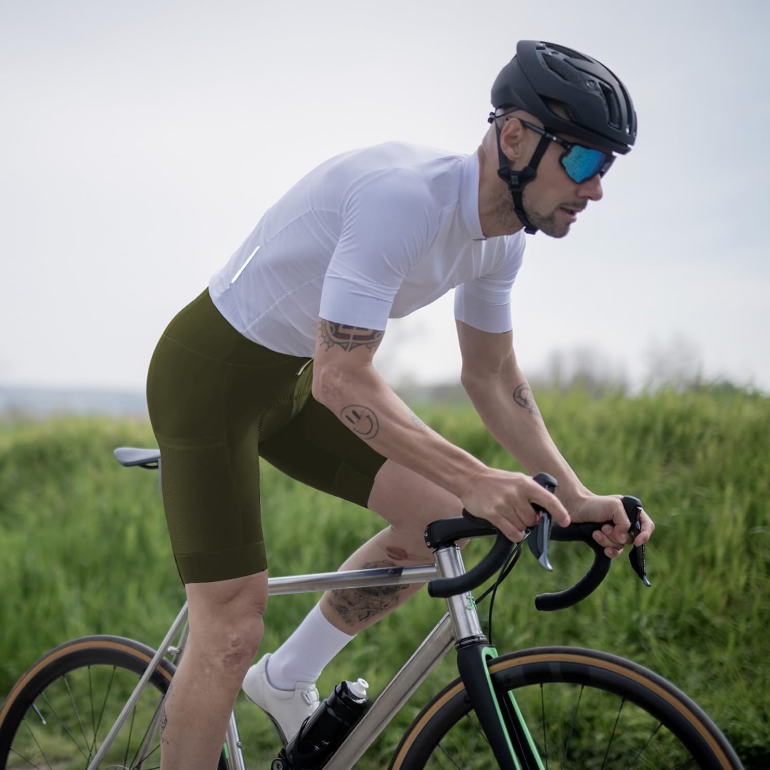 Lo.gas Men's Cycling Bib Shorts, Gel Padded with Pockets, Breathable Quick-Dry for Men – Bild 3