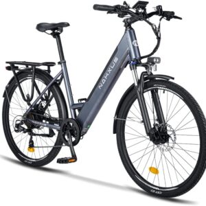 26M208 E-Bike, Electric Bicycle 26 Inch Trekking Bike E-City Bike with 36 V 13 Ah Lithium Battery for Long Range up to 100 KM, 250 W Motor, EU-Compliant Folding Bike with App