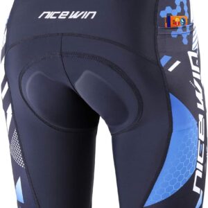 NICEWIN Men’s Cycling Shorts with Seat Padding, 4D Padded Cycling Shorts, Breathable, Quick-Drying & Shockproof Cycling Shorts