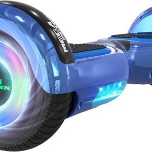 MEGA MOTION Hoverboards für Kinder, 6.5 Zoll Zweirad Selbstbalancierendes Hoverboards mit Bluetooth Lautsprecher, Kommt mit cool leuchtendem Rad, mit LED-Leuchten, Geschenk für Kinder und Jugendliche