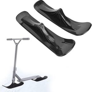 Snow Scooter Conversion Kit, 1 Pair Replacement Blades for Scooter and Snowkick Sledge, Ski Scooter Conversion Kit, for 2-in-1 Scooter and Snowkick Sledge, Ski Skate Snow Sledge Accessories