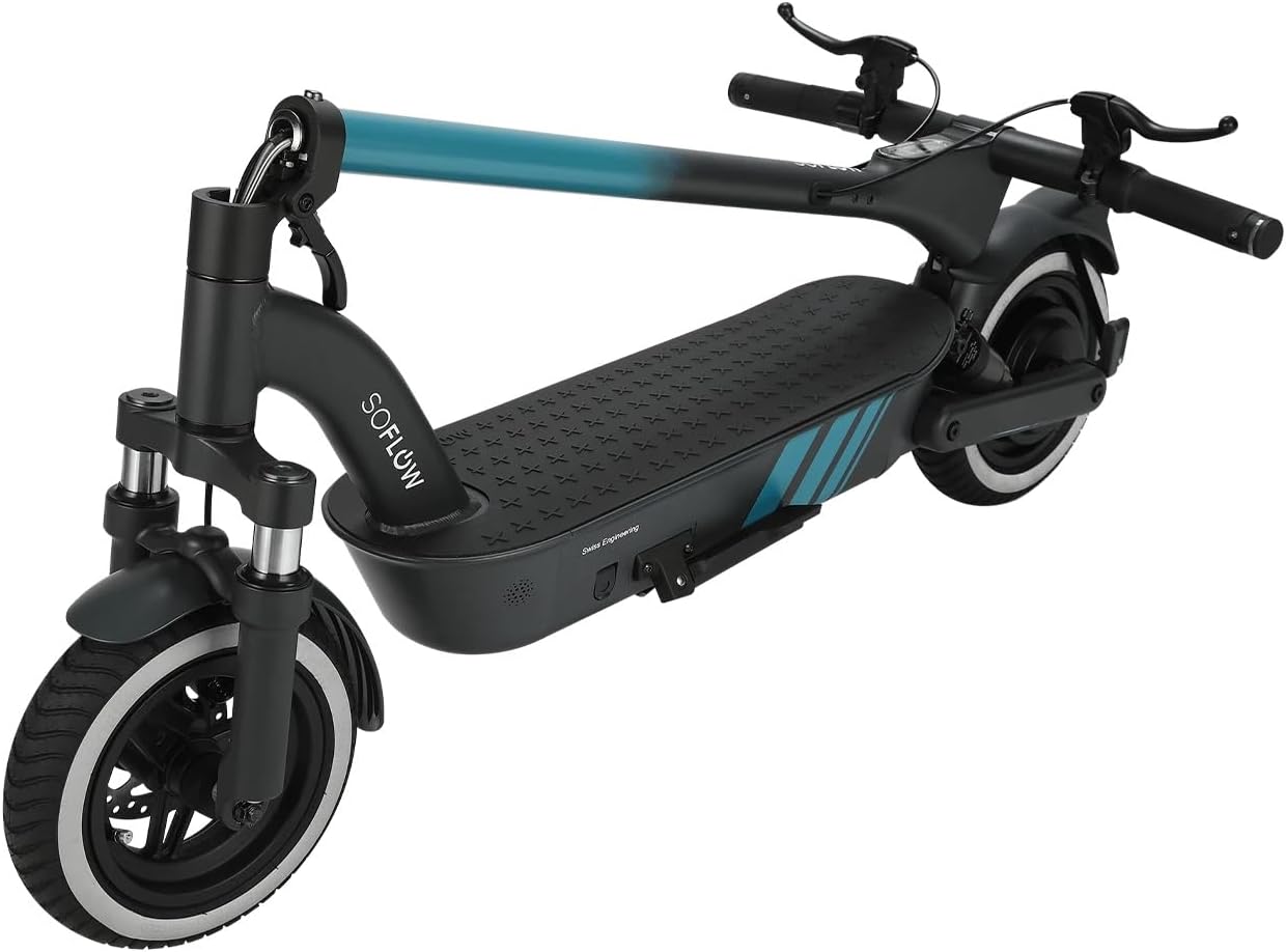 SoFlow SO4 PRO GT - E-Scooter with German Road Legal - Up to 100 km Range, Smart Display, Maximum Load 150 kg, Foldable with Apple Find My Support and "Samsung Smart Things" – Bild 4
