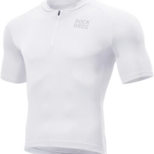 ROCKBROS Men’s Cycling Jersey Short Sleeve Cycling Jersey Road Cycling Jersey Breathable Cycling Clothing Quick Drying for Road Bike Mountain Bike Cycling