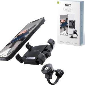 SP CONNECT Bicycle Mobile Phone Holder | SPC+ | Universal Mobile Phone Holder for Bicycle Handlebars | Motorcycle Mobile Phone Holders for All Smartphone Mobile Phones such as iPhone Samsung | Mountain Bike Road Bike Mobile Phone Holder