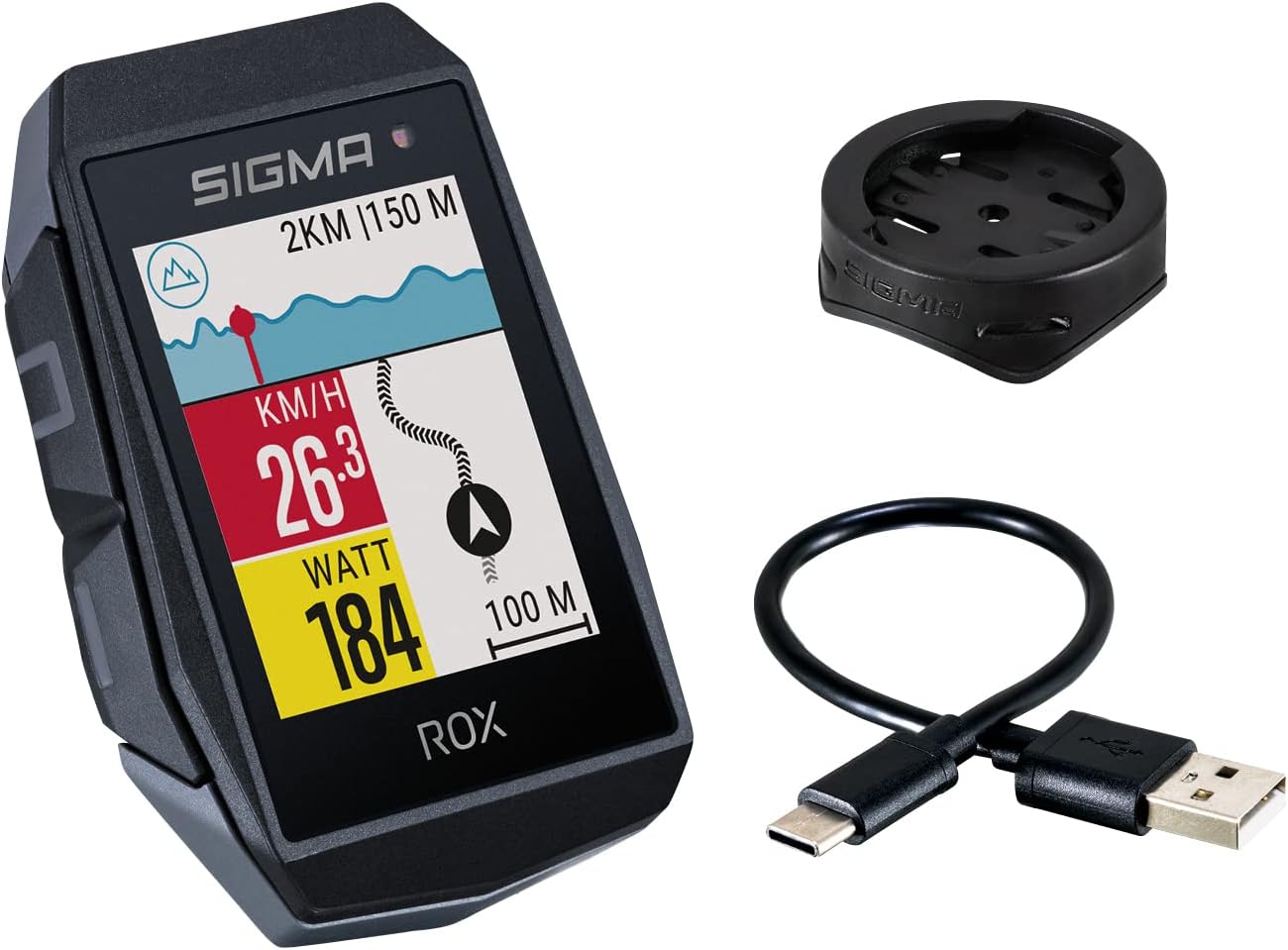 SIGMA ROX 11.1 EVO | Fahrradcomputer kabellos GPS & Navigation inkl. Geschwindigkeits-, Herz- und Trittfrequenzsensoren | Outdoor GPS Navigation mit Höhenmessung – Bild 2