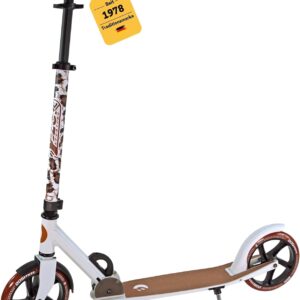 Best Sporting Scooter for Adults and Children, Folding Scooter with Stand, Stylish City Scooter for Adults, Scooter with Wheel Size 205 mm, Ergonomic Handlebar