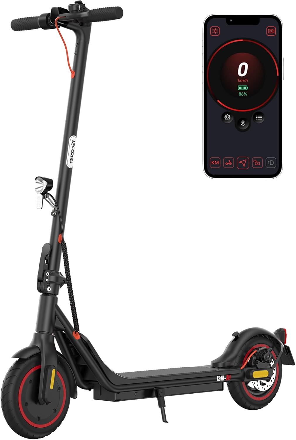 E Scooter with Road Approval for Adults | ABE Electric Scooter - Carefree Freedom in City Max 500 W Motor Max 30/25 km Range for Effortless Commuting & Discovery, Lightweight Electric Scooter with App