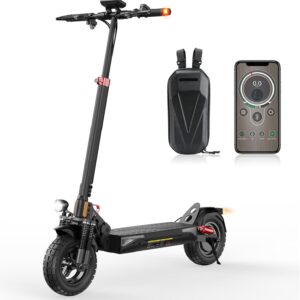 Road Legal E Scooter, 10 Inch Offroad Pneumatic Tyres with Double Shock Absorption System, Battery 12.5Ah 60-70km Range, LCD Instrument Panel, Maximum Load Capacity 150kg, Smart APP