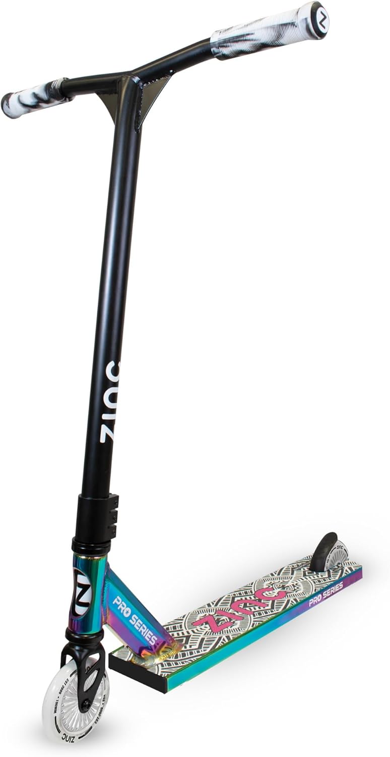 Zinc Stunt-Roller für Kinder – Leichter Roller mit Profi-Möwenlenker-Design, ABEC-Lagern und 100-mm-PU-Rädern für sanftes Fahren für Kinder und Jugendliche – Leicht und stabil