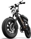 URLIFE 16 Inch x 3.0 E Bike, 48 V 13 Ah Removable Battery, 250 W Brushless Motor, 120 km Range, Electric Bicycle with Double Suspension, Lockable Storage Box for Teenagers and Adults