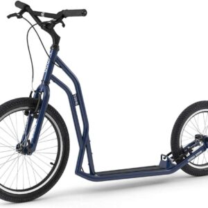 Yedoo S2016 Scooter – up to 150 kg, Kick Scooter with Pneumatic Tyres 20/16 – for Adults, Scooter Scooter with Adjustable Handlebar, Dog Scooter (Blue)