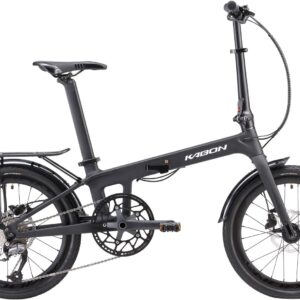 KABON Folding Bike, 20 Inch Carbon, 9 Speed Folding Bike with Carbon Frame, Ultralight Mini City Bicycle, Folding Bike, Men and Women