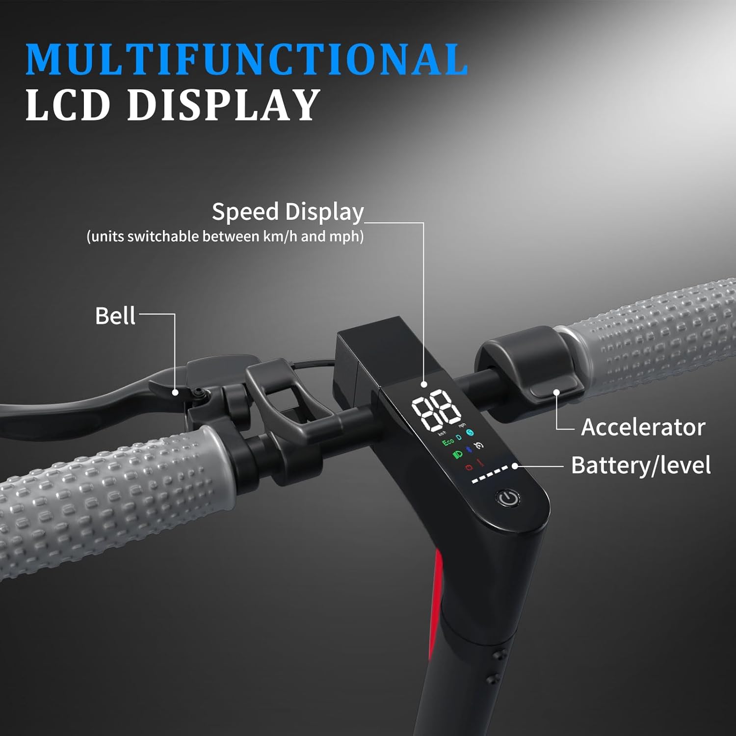 E Scooter 8.5 Zoll Escooter mit Straßenzulassung Faltbarer Elektroroller mit 25-30 km Reichweite, Doppelbremssystem, LED-Display Elektro Scooter für Pendeln,Elektroroller mit App-Funktion,120kg Load – Bild 6