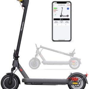E Scooter with Road Legal, 10 Inch E Scooter, Max 32 km/40 km Range 20 km/h, Electric Scooter up to 120 kg, Indicator, App Connection, Quadruple Shock Absorption, Dual Brake System E Scooter for