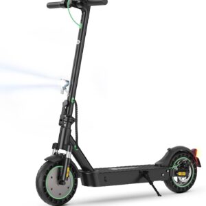 E Scooter with Road Legal, E Scooter 42 V/10 Ah Battery Max 40 km Range, 10 Inch Foldable E-Scooter with USB Charging Function, Durability Electric Scooter Adult for Commuters