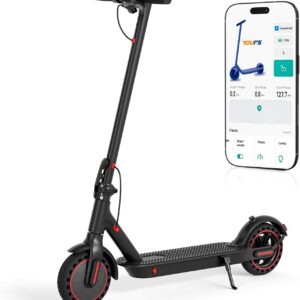 8.5 Inch Electric Scooter with Safety Approval, Electric Scooter Max 30 km Range, Foldable E-Scooter with Includes Locking Function, App Control, Adult Electric Scooter for City and Country