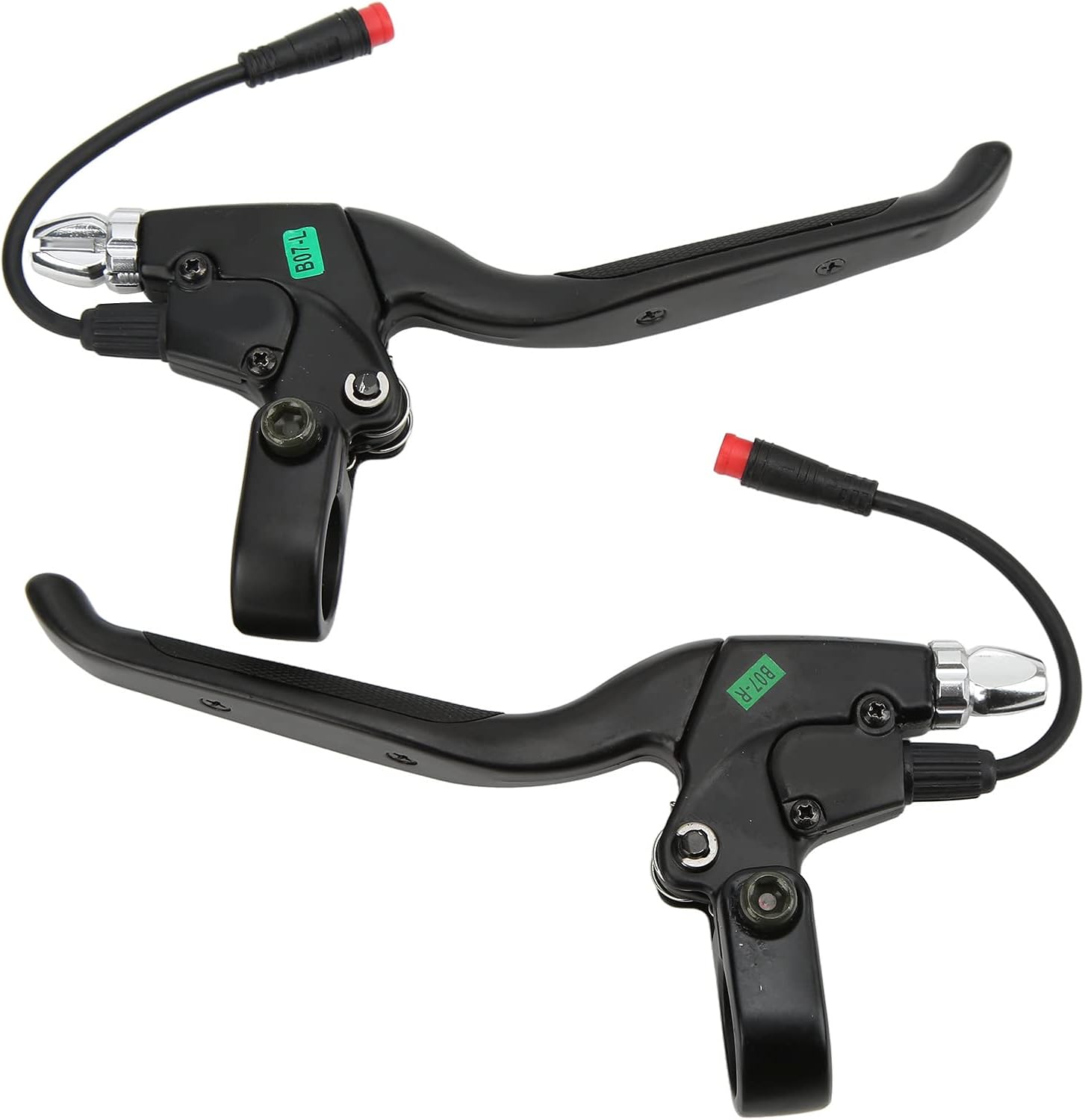 1 Pair Electric Scooter Brake Lever, Aluminium Alloy Left Brake Right Handbrake with 2-Pin Waterproof Connector 10 Inch 2 Wheel Electric Scooter Brake Handle Right Brake Handles for M4/M4 PRO
