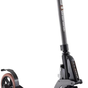 Globber – ONE K 180 BR Deluxe – Folding 2 Wheels Adult Scooter Vintage Titanium One Size