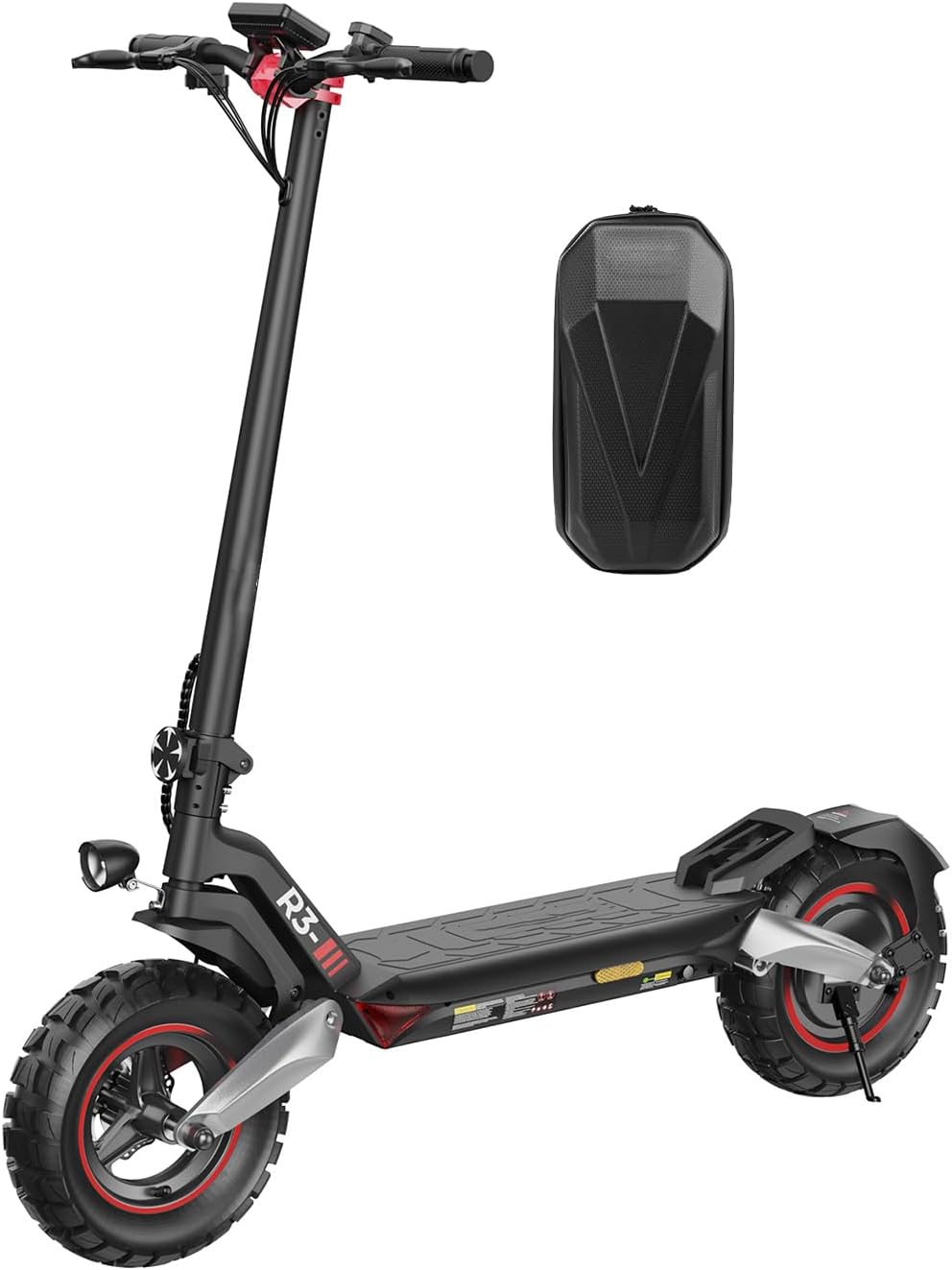 E Scooter with Road Approval, 10 Inch Off-Road Tyres, 500 W Motor, Max 80-100 km Range, Comfortable Damping & Indicator (EMark), App Control, E Scooter for Adults