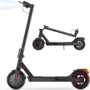 iScooter i8 Electric Scooter, 8.5 Inch Electric Scooter for Adults and Teenagers, Lightweight Foldable E-Scooter with Cuise Control, 350 W Motor, 3-Speed Mode, Double Brake System