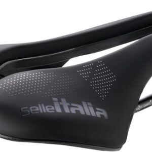 Selle Italia SLR Boost TM Superflow – Fahrradsattel mit klassischem SLR-Design, komfortablem Gel-Rennradsattel und Superflow-Lochung, Schale aus Carbonfaser
